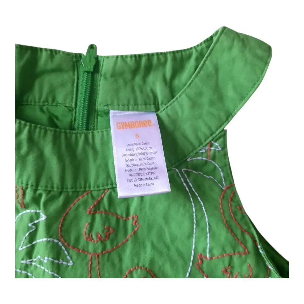 Gymboree Green Sleeveless Scoop Neck Sundress